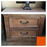 Heritage Drexler Travertine Nightstand