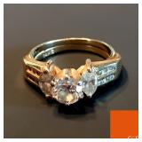 .76 Carat Diamond Ring w/ Double Gold Band