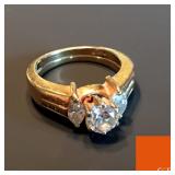 .76 Carat Diamond Ring w/ Double Gold Band