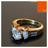 .76 Carat Diamond Ring w/ Double Gold Band