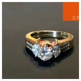 .76 Carat Diamond Ring w/ Double Gold Band