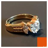 .76 Carat Diamond Ring w/ Double Gold Band