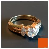 .76 Carat Diamond Ring w/ Double Gold Band