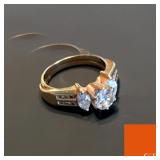 .76 Carat Diamond Ring w/ Double Gold Band