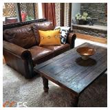 Leather Love Seat