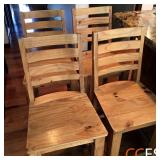 Distressed Pine Bar Stools