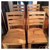 Distressed Pine Bar Stools