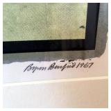 Byron Burford Girl with Pepsi Signs Artist Proof 1967