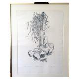 Bill Darr Garlic Original Sketch Signed 1974