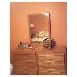 Dresser and mirror