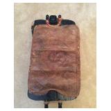 Leather cushion stool top