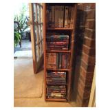 VHS tapes and holder