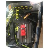 Stock car race cars and track, new