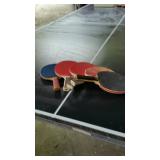 Ping Pong table and supplies