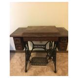 Antique sewing table
