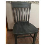 Painted wood chair