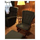 Glider rocker and stool