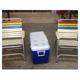 Lawn Chairs and Cooler