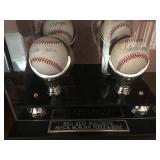 Autographed Baseballs in protetive case