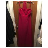 Red  formal gown