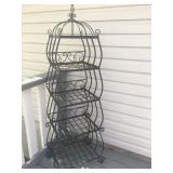 Metal 4 tier shelf/plant stand
