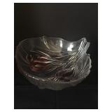 Custom glass serving bowl