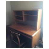 Small desk with hutch