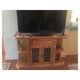 TV with wood base