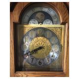 Grandfather clock face view