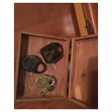 Antique locks w/ case