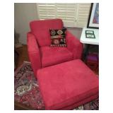 Club chair and ottoman