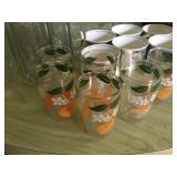 Vintage juice glasses