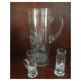 Crystal pitcher/glasses