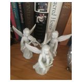 Porcelain angel figurines