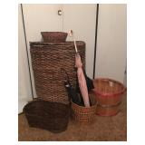Misc. Wooden Baskets and Umbrellas