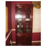 Solid wood curio cabinets