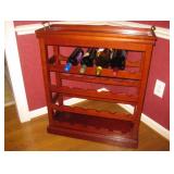 solid wood wine rack