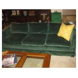 nice hunter green sofa