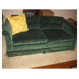 hunter green loveseat