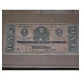 Confederate One Dollar