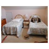 Pair of Brass Twin Beds