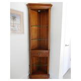 Lighted Corner Cabinet