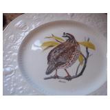 12 plates, different birds