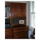 Office Desk w/ File Drawers 2 Sections