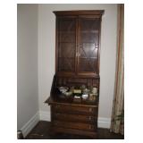 Brandt Mahogany Bookcase Secretary