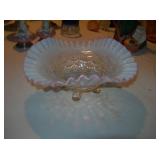 Opalescent Footed Dish
