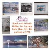 Booth and Friends Online Art Auction - Ends on OCTOBER 4TH ends starting at 7PM