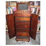 open jewelry armoire
