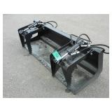 84" Solid Bottom Double Grapple Bucket (Skidsteer Attachment)