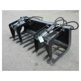 72" Double Grapple Bucket (Skid Steer Attachment)